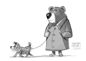 Claudio Cerri bear illustration